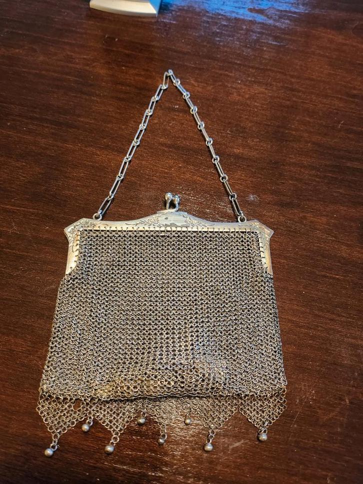 Antiek zilveren beursje, Antiek en Kunst, Curiosa en Brocante, Ophalen of Verzenden