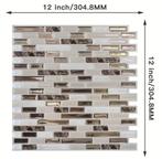 20 Wandtegels - Mozaïek Look (zelfklevend), Ophalen of Verzenden, Zo goed als nieuw