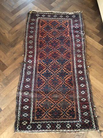 Antiek Kleed 163 x 85 cm - Sfeervol Dessin & Kleurrijk Desig beschikbaar voor biedingen