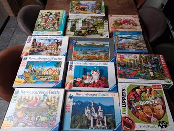 13 puzzels grote XL stukken  beschikbaar voor biedingen