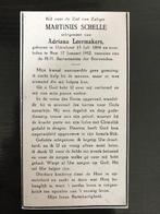 Gezocht bidprentje Martinus Schelle 1894. - 1952 Leermakers, Verzamelen, Bidprentjes en Rouwkaarten, Ophalen of Verzenden, Bidprentje