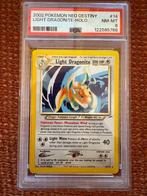 Pokemon - Holo Light Dragonite (Neo Destiny) PSA 8, Hobby en Vrije tijd, Verzamelkaartspellen | Pokémon, Ophalen of Verzenden