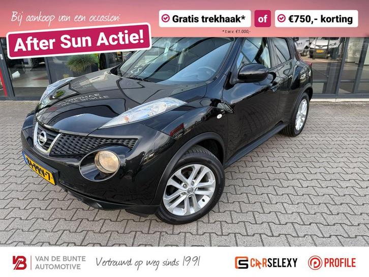 Nissan Juke 1.6 Tekna *Navi & Cruise Control*, Auto's, Nissan, Bedrijf, Te koop, Juke, ABS, Achteruitrijcamera, Airbags, Airconditioning
