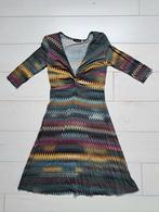 Jurkje met kleurrijke print maat S, Kleding | Dames, Blauw, Ophalen of Verzenden, Zo goed als nieuw, Knielengte