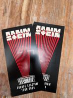 2 tickets Rammstein 18 juni 2024 staanplaats, Tickets en Kaartjes, Juni, Twee personen, Hard Rock of Metal