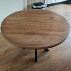 Mango houten eettafel 120CM zwarte spinpoot  nieuw te koop i, Huis en Inrichting, Rond, Ophalen of Verzenden, Zo goed als nieuw