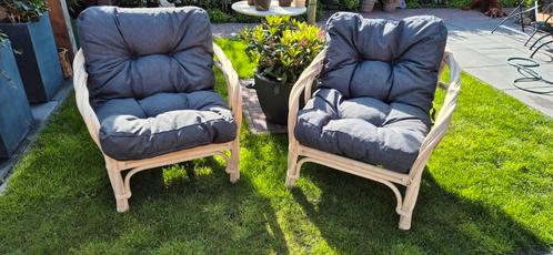 Robuuste Rotan Fauteuils inclusief kussens, Tuin en Terras, Tuinsets en Loungesets, Nieuw, Ophalen