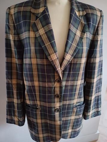 Vintage Ruitjes Blazer van Hirsch- Maat 40 beschikbaar voor biedingen
