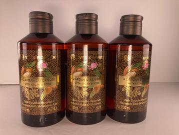 3x Bad- en Douchegel - Argan & Rozenblaadjes 200ml beschikbaar voor biedingen
