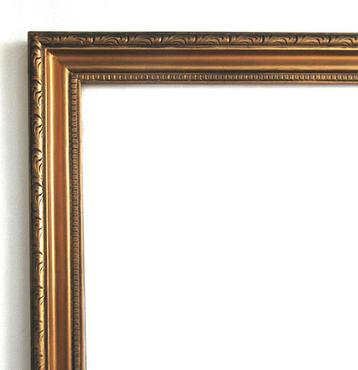 Brocante schilderijlijst met glas. beschikbaar voor biedingen