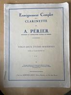Klarinet Studieboek - A. Périer, Muziek en Instrumenten, Gebruikt, Klassiek, Les of Cursus, Ophalen of Verzenden