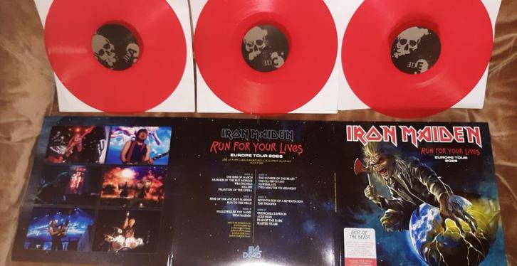 Iron Maiden Live 2025 3-lp Kiss Metallica Judas Priest Saxon, Cd's en Dvd's, Vinyl | Hardrock en Metal, Zo goed als nieuw, Verzenden