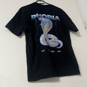 Zwart T-shirt met Cobra Print maat XS beschikbaar voor biedingen