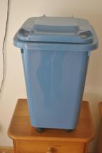 Prullenbak op wielen, container, Kunststof, Gebruikt, 50 tot 75 cm, 40 liter of meer