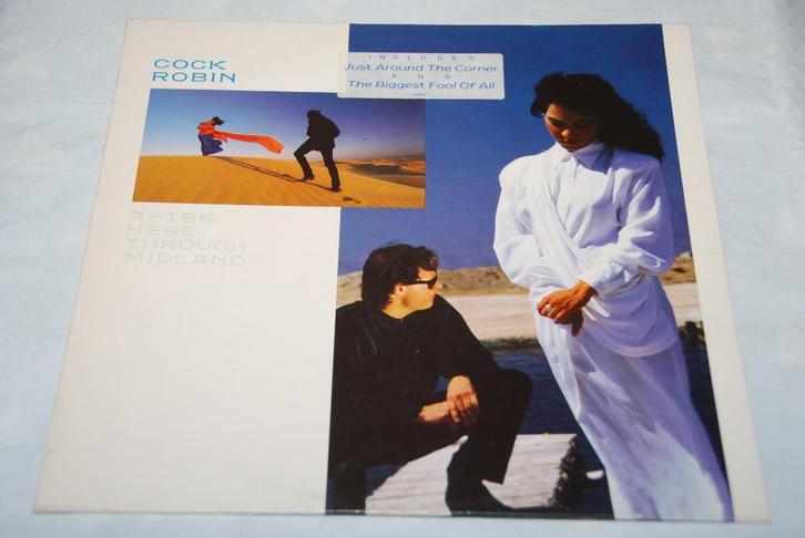 Cock Robin – After Here Trough Midland LP Vinyl, Cd's en Dvd's, Vinyl | Pop, Gebruikt, 1980 tot 2000, 12 inch, Ophalen of Verzenden