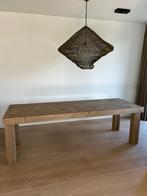 Eettafel steigerhout grey wash 240 cm, Ophalen, 200 cm of meer, 50 tot 100 cm, Zo goed als nieuw