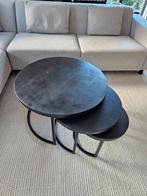 Set van 3 salontafels, Huis en Inrichting, Tafels | Salontafels, Ophalen, Gebruikt, 50 tot 100 cm, Rond