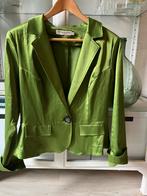 Groen satijnen getailleerd  jasje W&G designs L, Maat 42/44 (L), Ophalen of Verzenden, Jasje, Gedragen