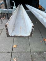 2 stalen u profielen 1x100x50 -1x 80x40 L387cm, Doe-het-zelf en Verbouw, Metalen, Ophalen, Gebruikt