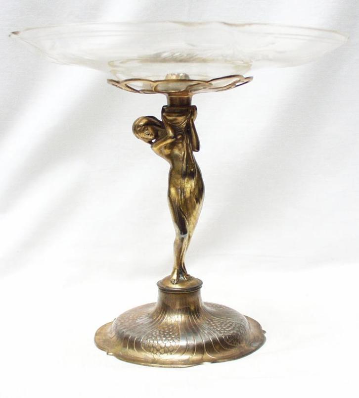 Art Nouveau fruitschaal - Orivit., Antiek en Kunst, Antiek | Servies los, Ophalen of Verzenden