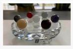 Korting Kristal houder chakra bolletjes gefacceteerde rand, Nieuw, Ophalen of Verzenden, X, X