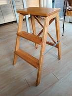 Houten trapje / opstapje, 1 kruk, Ophalen, 60 tot 90 cm