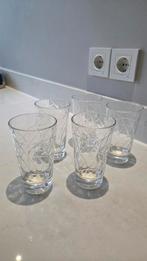 Set van 5 waterglazen, Glas of Glazen, Gebruikt, Ophalen of Verzenden, Glas