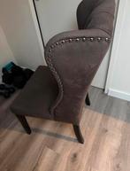 Eettafel stoel met knopen, Ophalen, Zo goed als nieuw, Hout, Eén