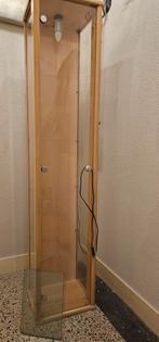 Glazen Vitrinekast met Houten Frame, Huis en Inrichting, Kasten | Vitrinekasten, Ophalen, Minder dan 50 cm, Glas, Modern