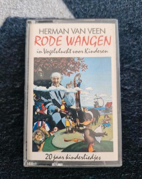 Herman van Veen - Rode Wangen Cassette, Cd's en Dvd's, Cassettebandjes, Gebruikt, Voorbespeeld, Kinderen en Jeugd, 1 bandje, Ophalen of Verzenden
