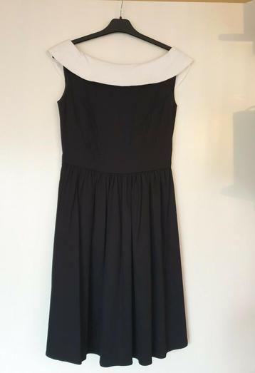 Dolly & Dotty swingdress mt 36 size 8 zwart/ wit NIEUW!! beschikbaar voor biedingen