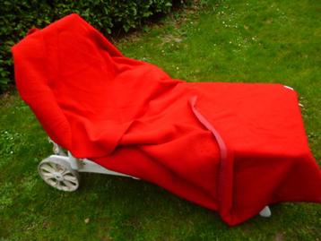 rode deken Didas Dralon 245 x 195 cm 2 pers  beschikbaar voor biedingen