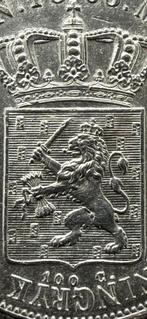 Gulden 1853/1 Willem III, 1 gulden, Koning Willem III, Zilver, Ophalen of Verzenden