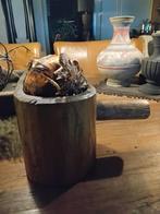 Houten vijzel, Ophalen of Verzenden, Zo goed als nieuw, Rond, Hout