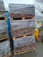 Oude gebakken dikformaat op pallets, Tuin en Terras, Ophalen, Gebruikt, Keramiek, Klinkers