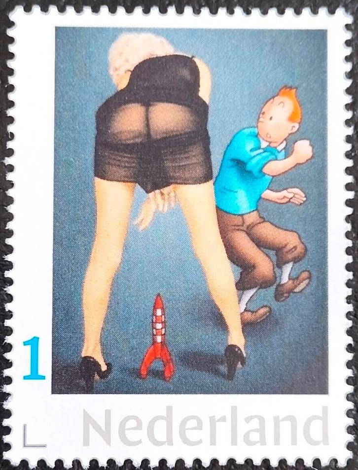 Persoonlijke Postzegel Kuifje - Maar dan anders Postfris., Postzegels en Munten, Postzegels | Nederland, Postfris, Verzenden