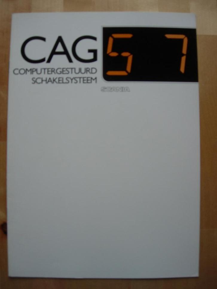 Scania CAG Brochure 1992 Computergestuurd schakelsysteem, Boeken, Auto's | Folders en Tijdschriften, Zo goed als nieuw, Overige merken