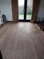 Eiken houten vloer ongeveer 60m2, Gebruikt, Bruin, 50 tot 75 m², Ophalen