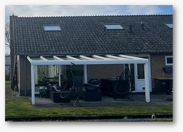 VERANO RIVA terrasoverkapping / carport RAL9001 6mx3,5m beschikbaar voor biedingen