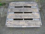 TE KOOP METALEN PELLET OP WIELEN, Doe-het-zelf en Verbouw, Hout en Planken, Ophalen, Gebruikt, Minder dan 200 cm, Vuren