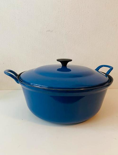 Le Creuset gietijzeren braadpan , 32 cm, Huis en Inrichting, Keuken | Potten en Pannen, Gebruikt, Koekenpan of Braadpan, Gietijzer