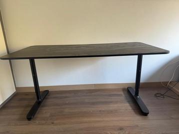 Zwart Bureau 160x80 - Bekant IKEA + bureaustoel - afbeelding 3