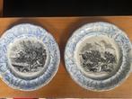 4 Antieke sierborden Napoleon, Boch Frères Keramis, Fr., Ophalen of Verzenden
