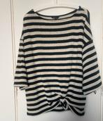 MS Mode Trui Crème/Zwart Gestreept  / XL, Kleding | Dames, Grote Maten, Zwart, Trui of Vest, Ophalen of Verzenden, Zo goed als nieuw