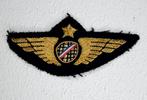 Gouddraad geborduurde wing Air France piloot, Verzamelen, Verzenden, Zo goed als nieuw, Patch, Badge of Embleem