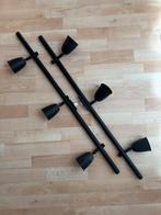 Zwarte spots IKEA 2x, Huis en Inrichting, Lampen | Spots, Metaal of Aluminium, Ophalen of Verzenden, Zo goed als nieuw, Modern