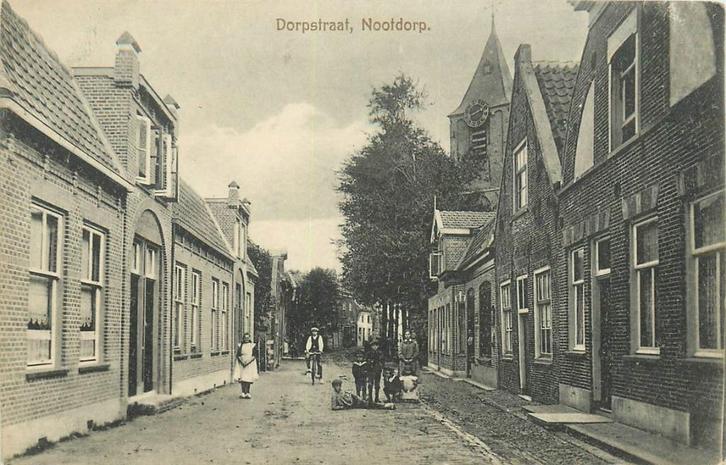701334025 Nootdorp Dorpstraat, Verzamelen, Ansichtkaarten | Nederland, Zuid-Holland, Voor 1920, Verzenden
