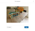 Antieke speelgoedset blik busbaantje bobslee Sovjet Unie, Ophalen of Verzenden