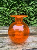 Saturnus vaas Nanny Still Riihimäen oranje, Ophalen of Verzenden, Glas, Minder dan 50 cm