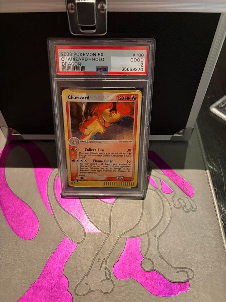 Charizard dragon psa, Hobby en Vrije tijd, Verzamelkaartspellen | Pokémon, Zo goed als nieuw, Meerdere kaarten, Foil, Ophalen of Verzenden